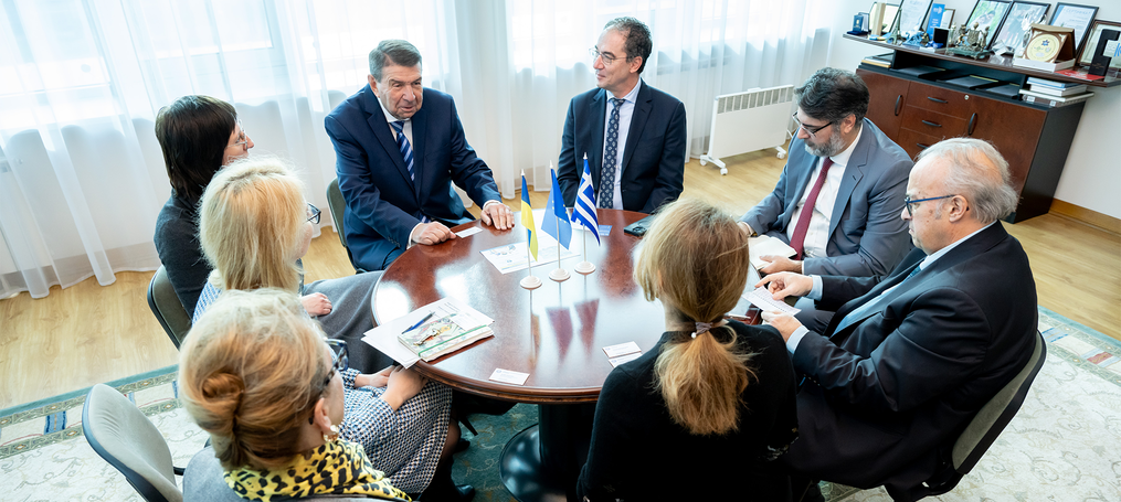 Visit of the Delegation of the Embassy of the Hellenic Republic in Ukraine to SUTE